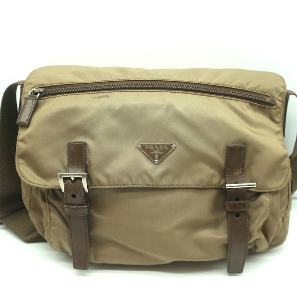 PRADA NYLON VELA MESSENGER BAG ARMY GREEN - Picture 2 of 11